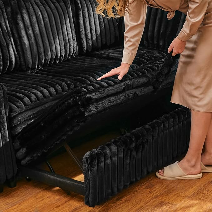 Belffin Corduroy Sleeper Sofa - Image 4