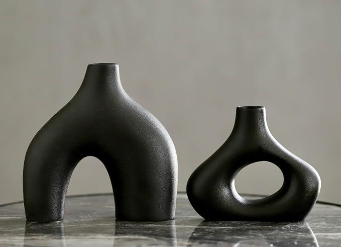 Carrot's Den Donut Vase, Olive Plant, Living Room, Modern Home - Image 9