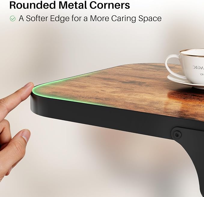 Kitstorack Ultra Stable & Durable End Table, Ajustable Height C Shaped Side - Image 9