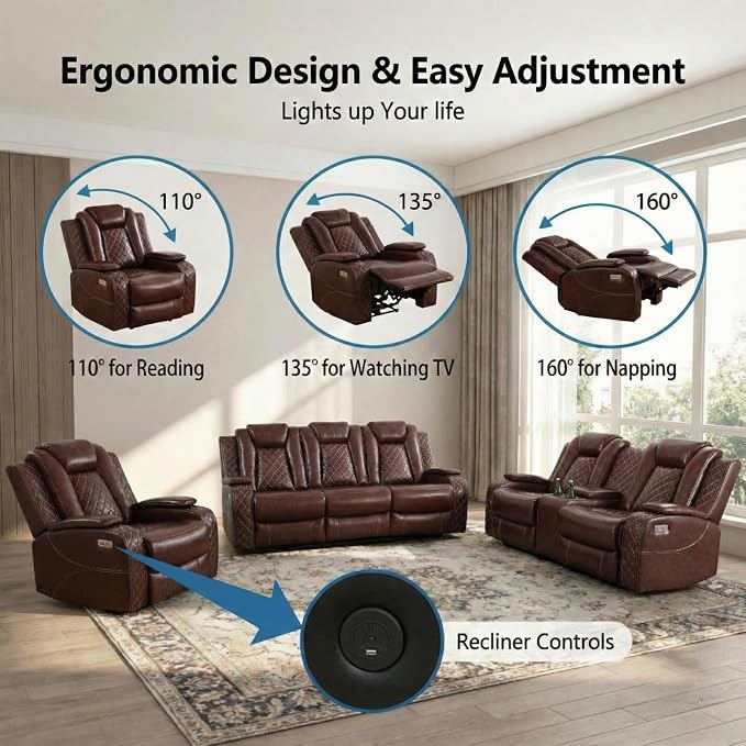3-Piece Power Recliner Set - Image 3