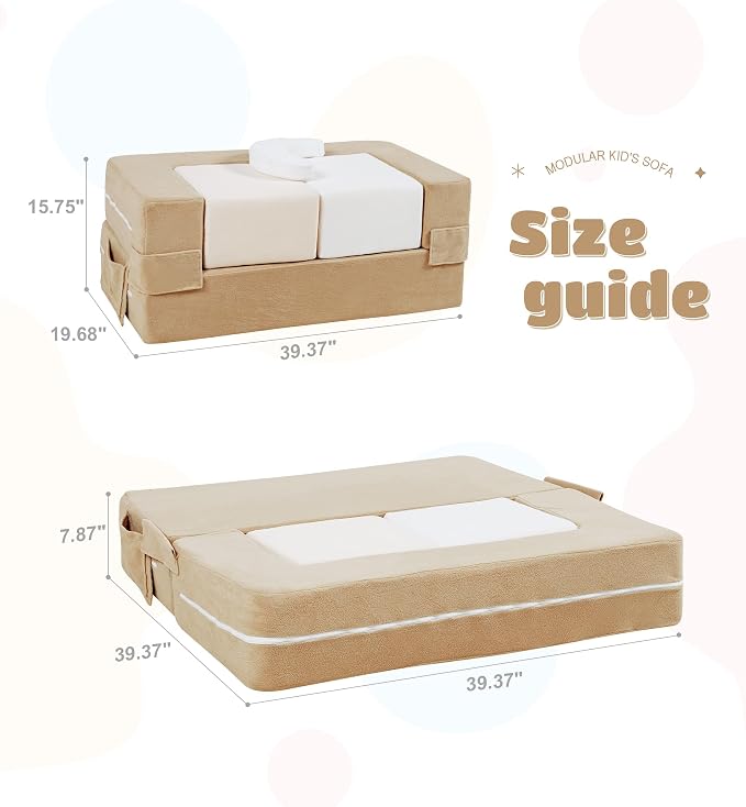 Elftopia Modular Kids Sofa, Toddler Couch Foam Armchair - Image 2