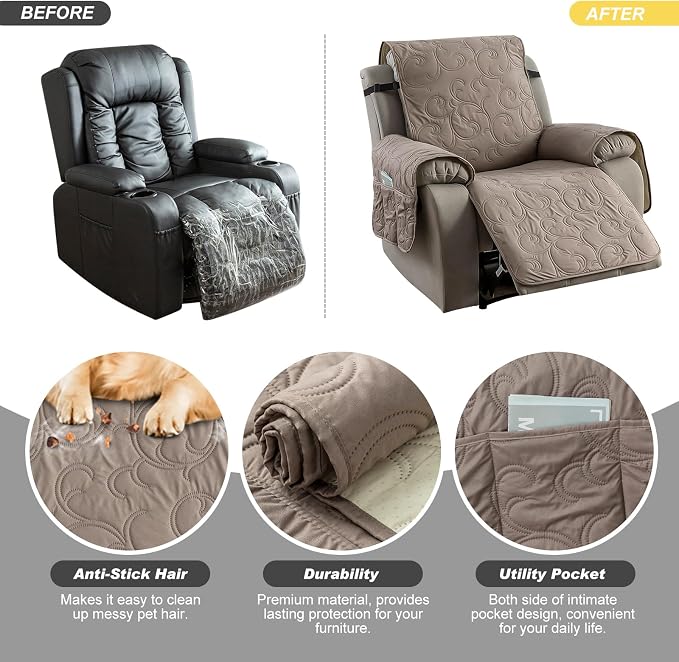 100% Waterproof Recliner Chair Cover, Recliner Chair Covers - Image 5