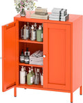 YAUWOH Metal Bathroom Storage Cabinet, Bathroom Floor Storage Cabinet by YAUWOHFactoryOutletsColorfulMetalFurniture
