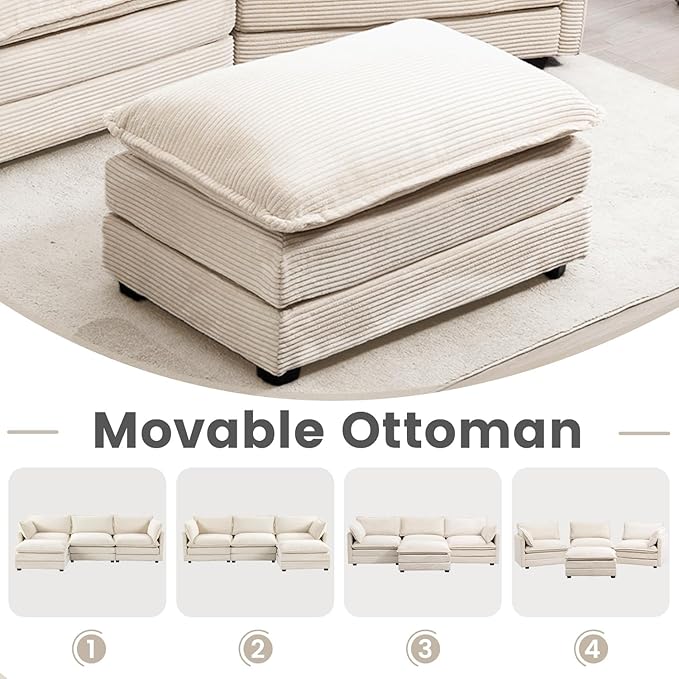78'' Modular Sectional Cloud Couch - Image 5