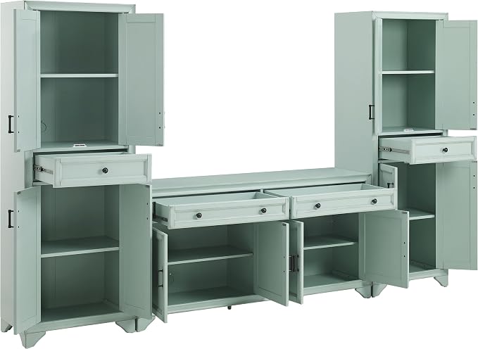 Crosley Furniture Tara 3-Piece Modern Farmhouse Sideboard Buffet Cabinet and - Image 5