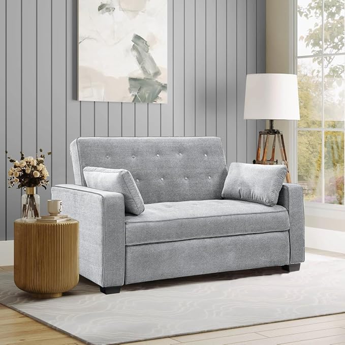 Serta Ainsley 72.6" Convertible Sleeper Sofa, Queen Size, Dreamcoil Comfort by SertaDreamConvertibles