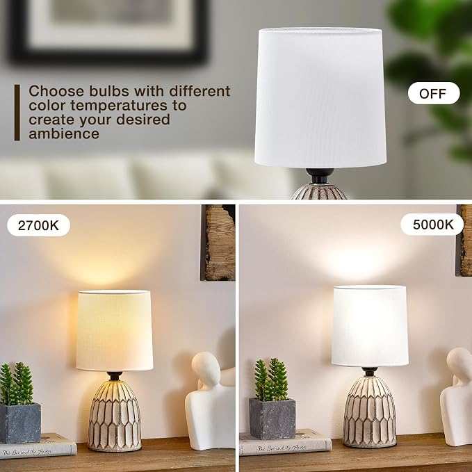 EJIAXIN Small Table Lamp -13.5" Boho Lamp - Image 6