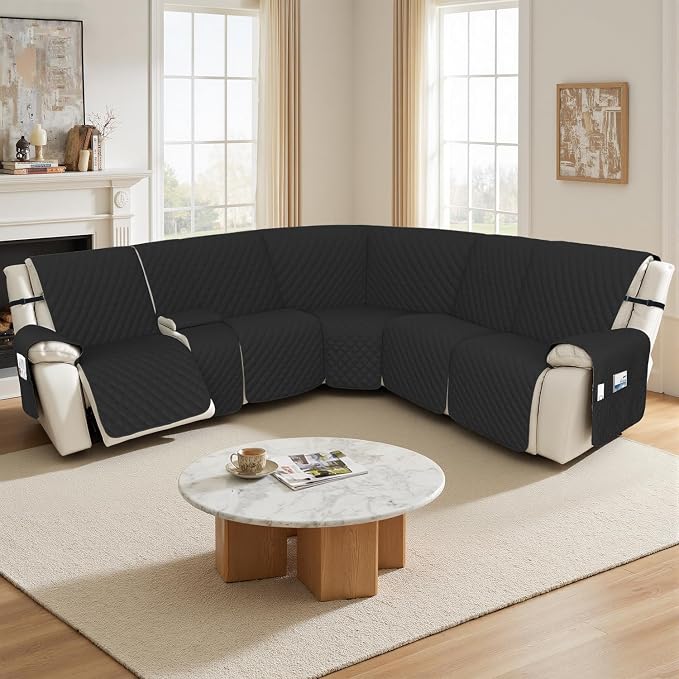 Arfntevss Recliner Sectional Couch Covers 1OO% Waterproof L Shape Sofa Cover - Image 7