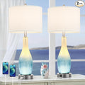 BesLowe 26in Tall Glass Table Lamps Set of 2 by BringYouBrightFuture