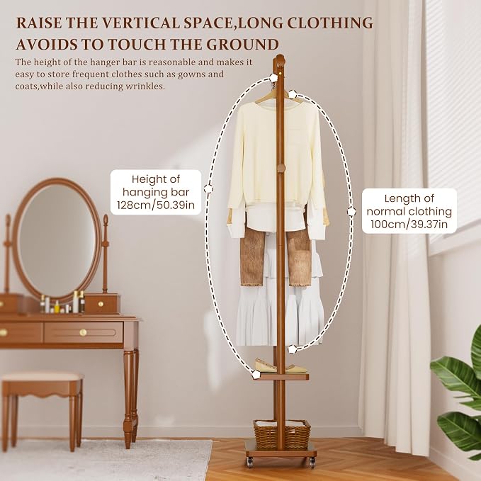 Taitiy Coat Rack Freestanding Clothing Rack - Image 8