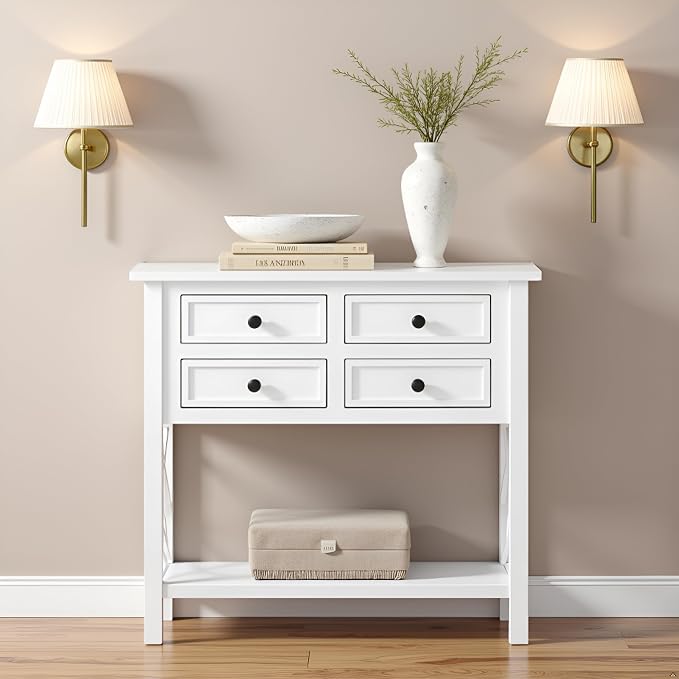 Alaterre Furniture Coventry 32" Wood Entryway Console Table - Image 2
