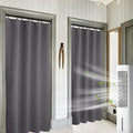 RYB HOME 2 Panels Blackout Doorway Curtains, Thermal Insulated Privacy Rod by RYBHOME