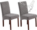 Genina Waterproof Chair Covers for Dining Room, Stretch Jacquard Dining Chair by Genina
