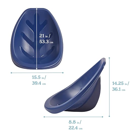 ECR4Kids Plastic Leaf Scoop Floor Rocker Seat, Classroom Furniture - Image 3
