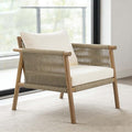 Handwoven Boho Accent Chair, Bohemian Living Room Chair, Accent Chairs by Unknown