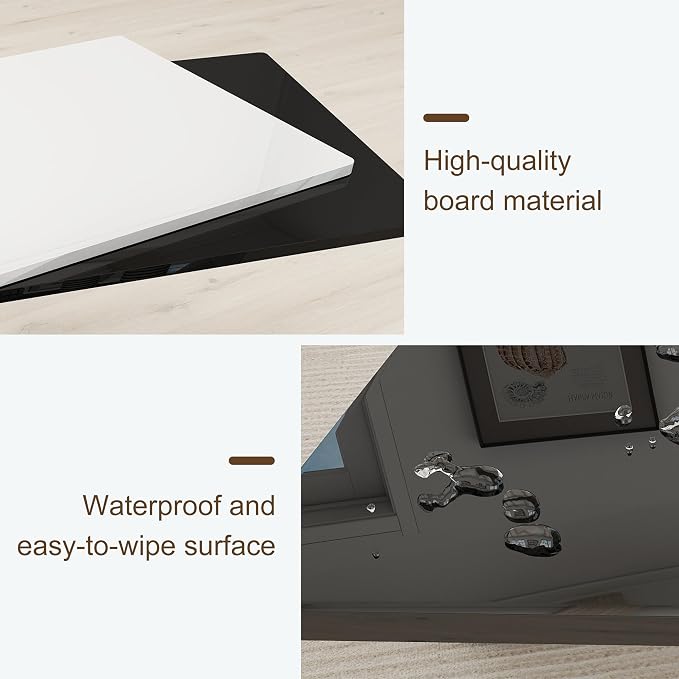 35" High Gloss Wood Coffee Table - Image 5