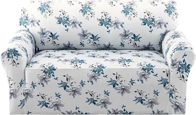 H.VERSAILTEX Floral Pattern Love Seat Covers by HVERSAILTEX