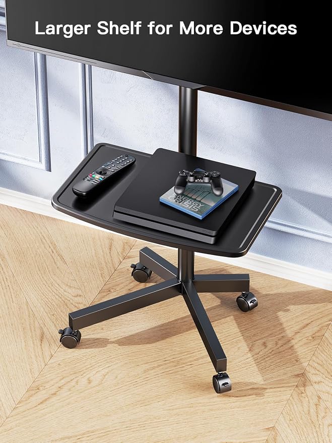 PERLESMITH Rolling TV Stand on Wheels - Image 6