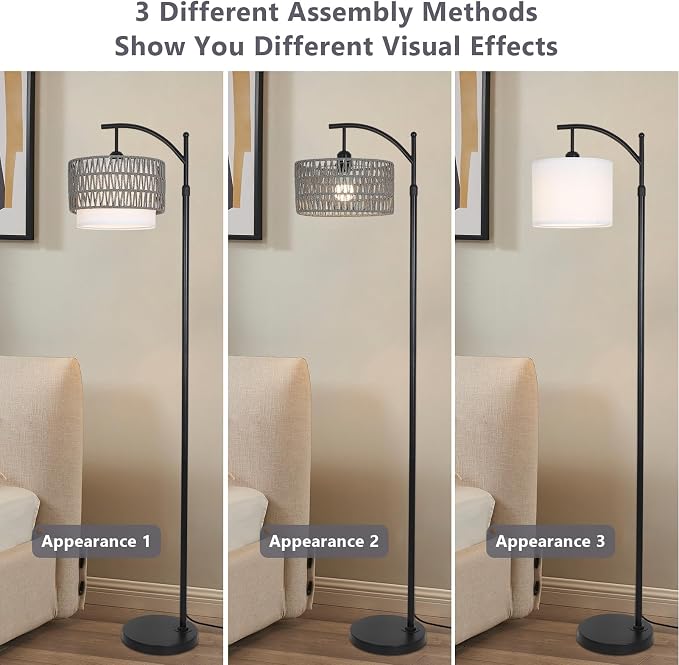 eyassi Floor Lamps for Living Room, Arc Standing Lamp - Image 7