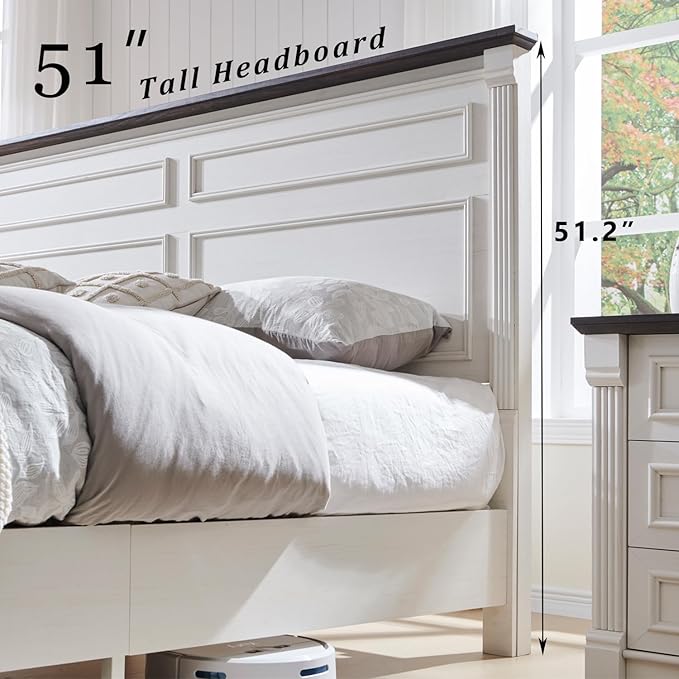Aitjunz Farmhouse King Size Bed Frame - Image 4