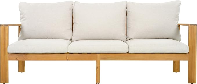 Christopher Knight Home Kayahs 5 Pieces Acacia Wood Furniture Set, Patio - Image 6