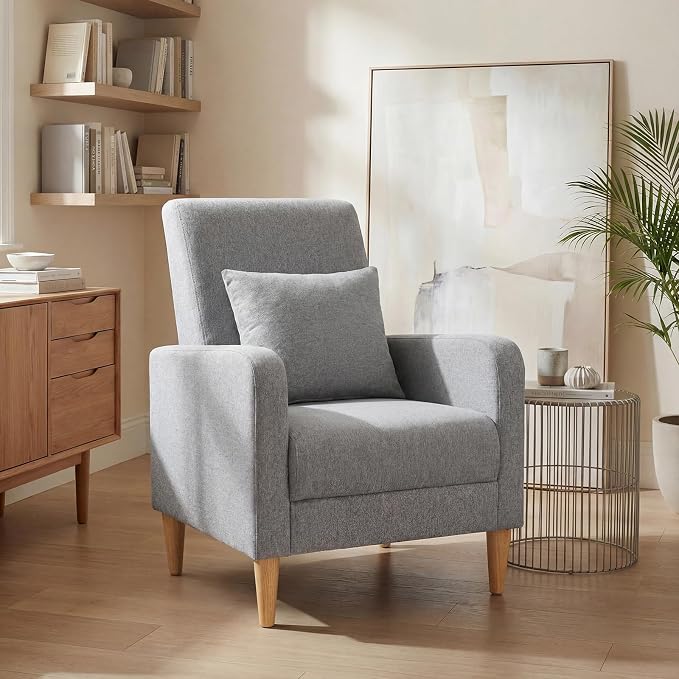 COLAMY Mid-Century Modern Upholstered Accent Chair by COLAMYHOME