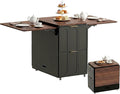 ModernMate 3-in-1 Folding Desk & File Cabinet, Fluted Multi-Storage Workspace by ModernMate