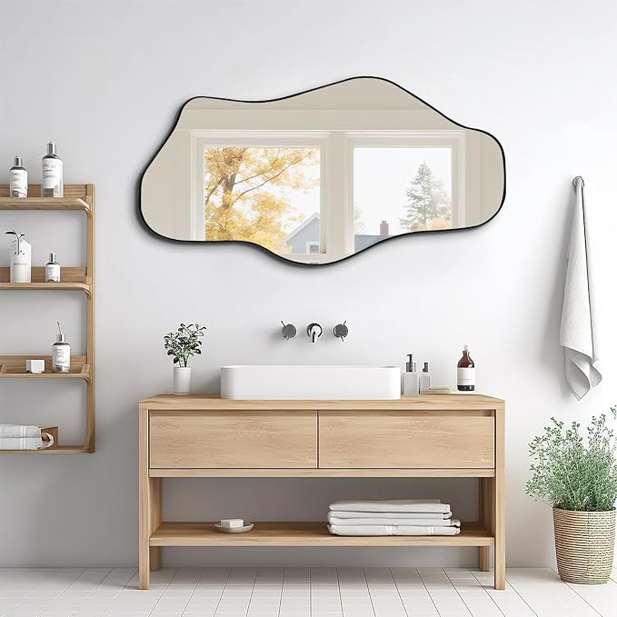 Irregular Wall Mirror, Modern Organic Mirrors - Image 3