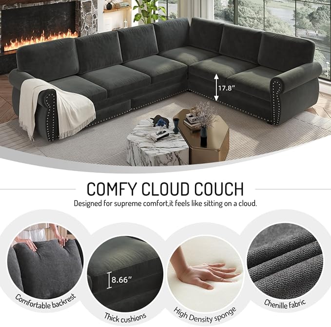 88.2" Sectional Sleeper Sofa - Image 7