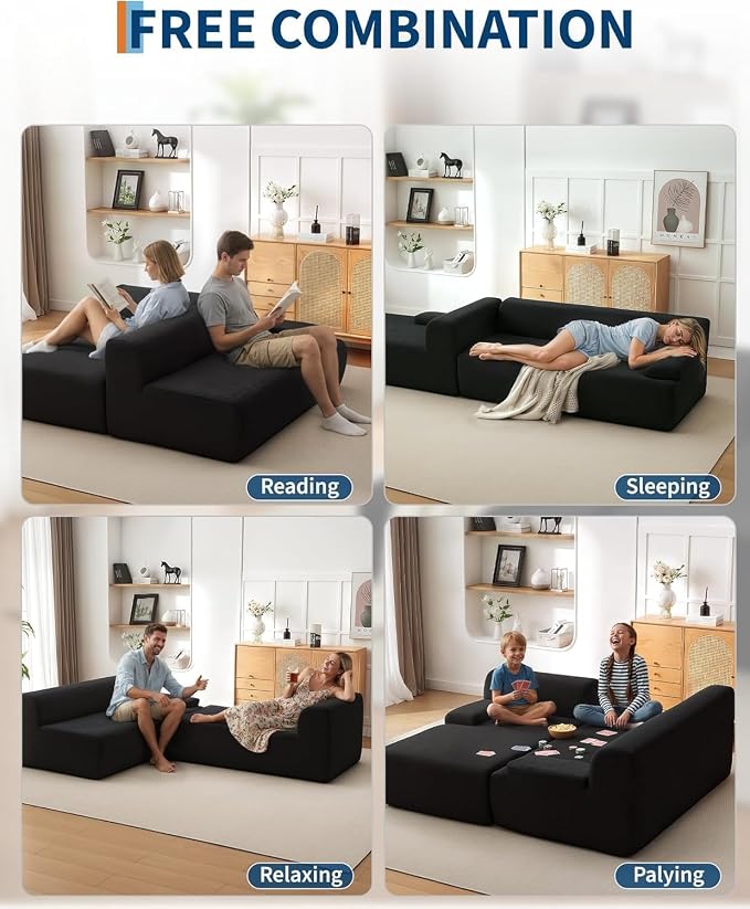 108" Sectional Couches for Living Room, Modular Sectional Sofa - Image 8