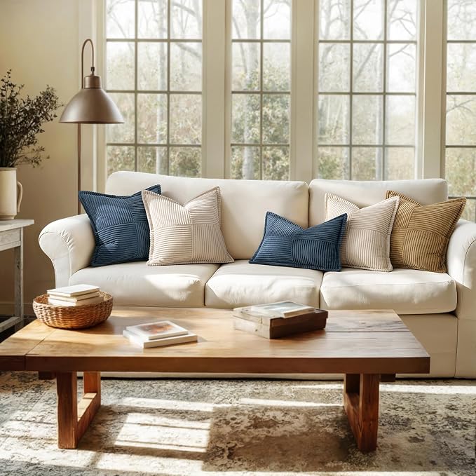 MIULEE Decorative Euro Sham Throw Pillow Covers - Image 6