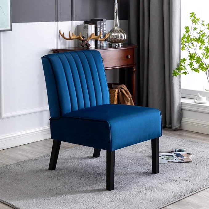 Container Furniture Direct Reese Mid Century Modern Accent Chairs Set of 2 - Image 6