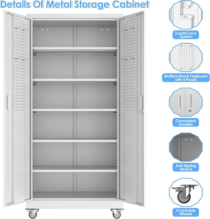 SUXXAN Metal Storage Cabinet - Image 5