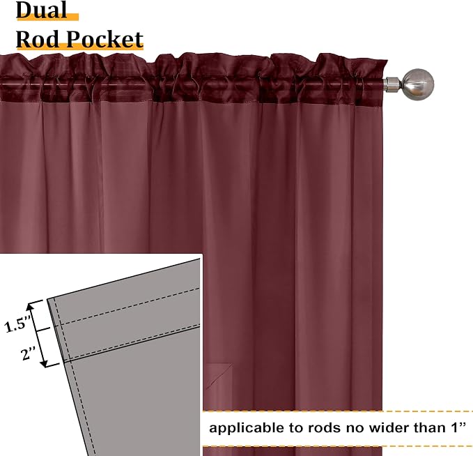Aiyufeng Short Sheer Black Curtains - Image 5