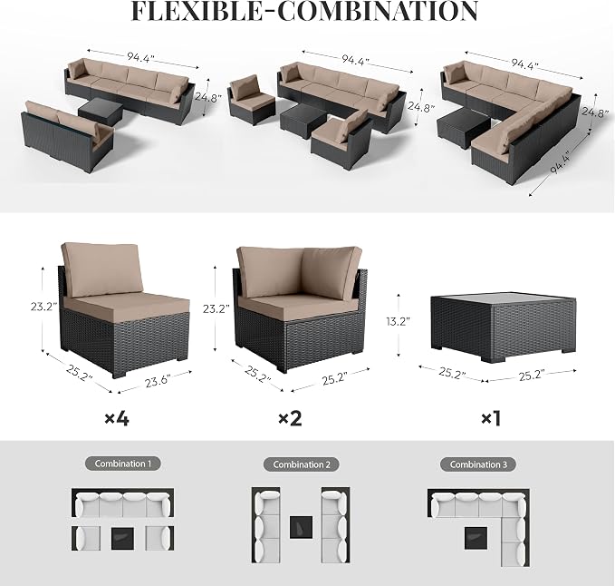 WWR Patio Furniture Set 7 Piece - Image 5