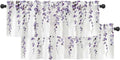 2 Pack Watercolor Purple Leaves Window Valance by debraleye
