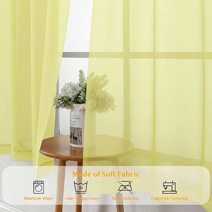 Gwine Extra Long Sheer Curtains 108 Inches Long - Image 7