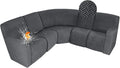 ALIECOM 100% Waterproof Recliner Sectional Couch Covers L Shape Stretch Corner by ALIECOM