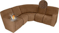 ALIECOM 100% Waterproof Recliner Sectional Couch Covers L Shape Stretch Corner by ALIECOM