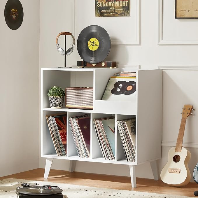 LELELINKY Large Record Player Stand, Turntable Stand - Image 5