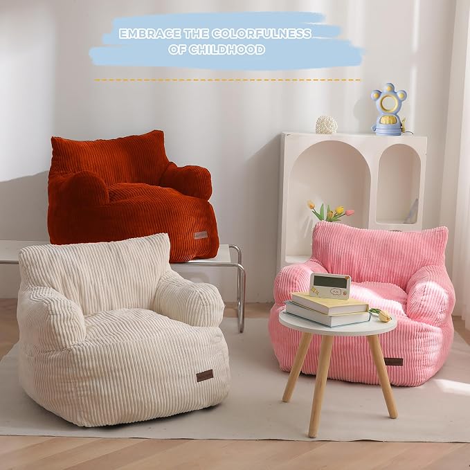 MAXYOYO Kids Bean Bag Chair, Stuffed Toddler Bean Bag Sofa - Image 3
