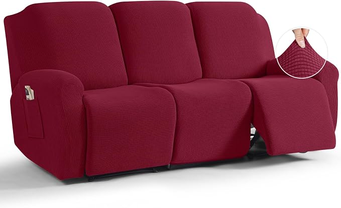 TAOCOCO Recliner Sofa Covers 8-Pieces Stretch Large Couch Covers by TAOCOCO