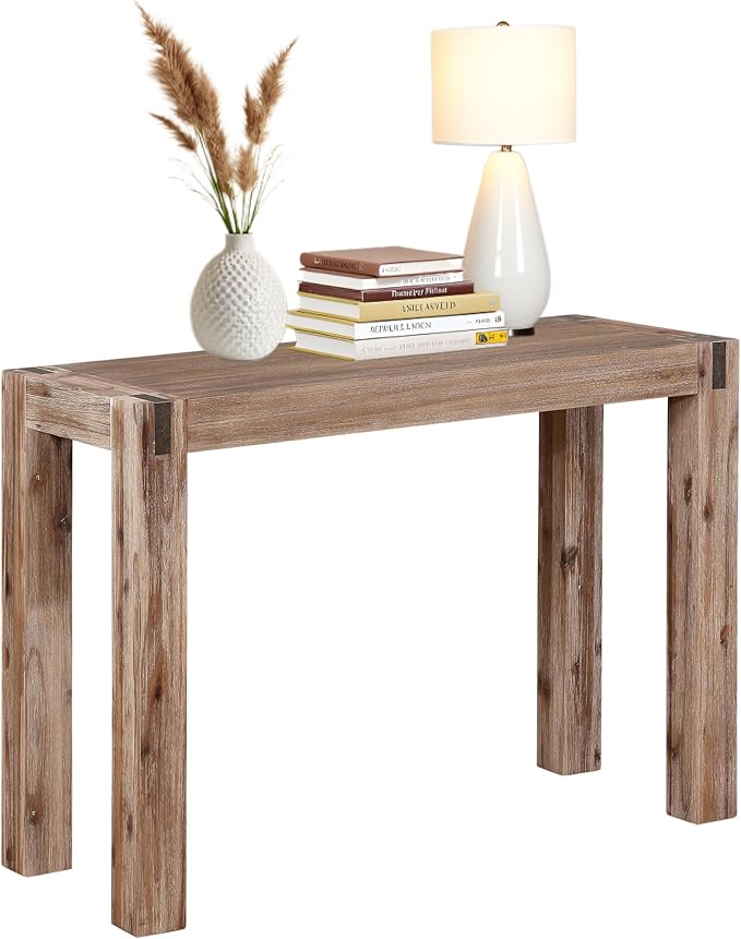 Alaterre Furniture Woodstock 40-Inch Console Table – Modern Farmhouse Entryway by AlaterreFurniture