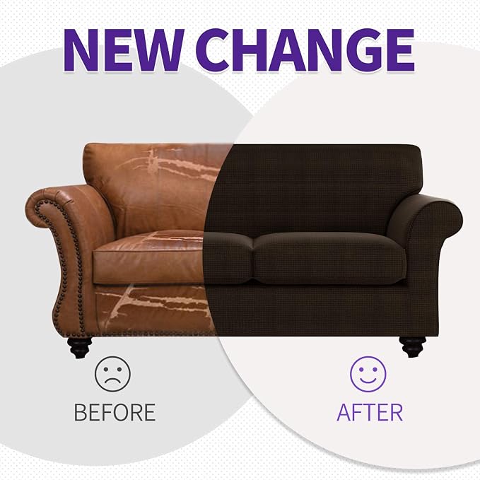 ZNSAYOTX 4 Piece Sofa Covers for Living Room Anti Slip Stretch Couch Covers for - Image 5