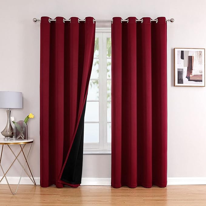 ChrisDowa 100% Blackout Curtains 120 inch Long by ChrisDowa