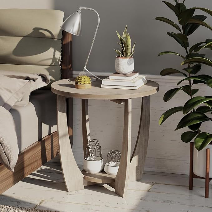 Set of 2 Rustic Farmhouse End Table - Image 8