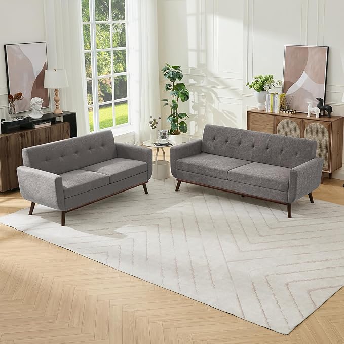Kingfun Living Room Furniture Sets, Loveseat & Standard, Mid Century Modern by KINGFUN-Anexcitingoption