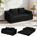 COMAX Convertible Sofa Bed, Folding Floor Couch Corduroy Fold Out Couch Bed by COMAX