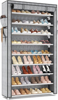 LANTEFUL Shoe Rack with Covers 10 Tier Tall Shoe Rack Organizer Large Capacity by LANTEFULforTidyingHouse