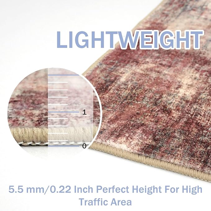 IOHOUZE Abstract Runner Rug 3x14 Ft Washable Runners - Image 5